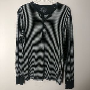 J. Crew Surplus Rib Henley Top     Size M